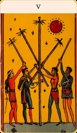 Five of Wands